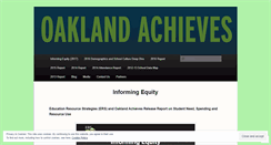 Desktop Screenshot of oaklandachieves.org